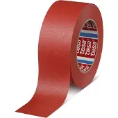 TESA 6 Rollen 4328 Premium Universal-Papierklebeband, 50 m x 50 mm, rot