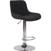 CLP Barhocker Lentini Stoff chrom schwarz