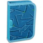Spirit Schüler Etui 28 teilig 1-Zipper Mäppchen ABS Blue Stripe
