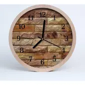 Tulup Holzuhr 30fi cm wanduhr - Ziegel Architektur