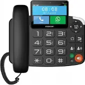 Maxcom Stationäres SIM-Telefon: WhatsApp, LTE, SOS-Taste, Lautstärke