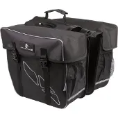M-Wave Amsterdam Double Gepäckträgertasche 2-fach Schwarz-Grau 30 L