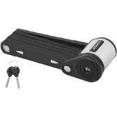 Force Faltbares 6-gliedriges Schloß 80 cm schwarz +Halter