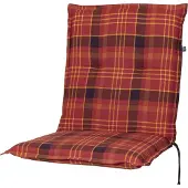 Kettler Auflage Niederlehner Milano 2393 rot-gelb kariert 102x49x6 cm KETTtex