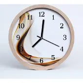 Tulup Holzuhr 30fi cm wanduhr - Abstrakte Kunst
