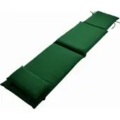 Teako Design Gartenliege Auflage 190x47cm mit Kopfstütze Grün