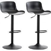 CLP 2er Set Barhocker Almada schwarz