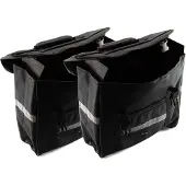 Sonstiges 2 Stück Fahrrad Tasche Set Gepäckträgertasche Doppelpack Bag 15 Liter schwarz