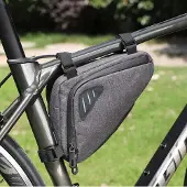 System-S Fahrrad Sattel Tasche Halterung Befestigung wasserfest in Grau