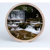 Tulup Holzuhr 20fi cm wanduhr - Wasserfälle