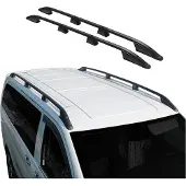 Omac Dachreling Dachgepäckträger für VW Caddy 2015-2025 L2 Langer Alu Schwarz