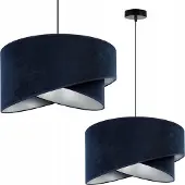 Light11 HOME Moderne Hängelampe Kronleuchter Samt Lampenschirm