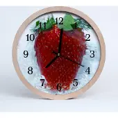 Tulup Holzuhr 30fi cm wanduhr - Erdbeer-Küche