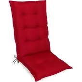 Kettler Herlag Hochlehner-Auflage Valeria Gartenstuhlauflage Rot 123x50x7,5cm