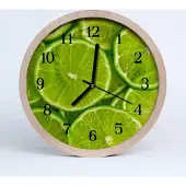 Tulup Holzuhr 20fi cm wanduhr - Limette