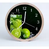 Tulup Holzuhr 20fi cm wanduhr - Limette