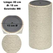 Nanook Katzen Kratzstamm Sisalstamm 15 cm Ø - Sisal - Länge 40 cm