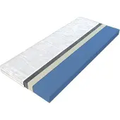 CasaDolce Matratze PROVIDENCE PLUS, 90x200 cm, H1-Härte, Blau, Weiß
