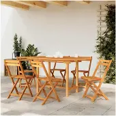 Markenlos Ausziehbarer Gartentisch 110-160x80x75 cm aus massivem Teakholz