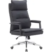CasaDolce Casa Dolce Bürostuhl WILFRED, schwarz, 69x71x109-117 cm, drehbar und höhenverstellbar, Kunstleder