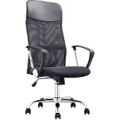 CasaDolce Casa Dolce Bürostuhl Woll, Netz, 64x60x113-123 cm, höhenverstellbar, schwarz, mit Ahrmlehnen
