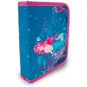 Itenga Schüler-Etui Mäppchen Meerjungfrau 28 teilig 1-Zipper
