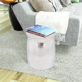 Alle Hersteller Hocker / Beistelltisch gehämmert Aluminium silberfarbig