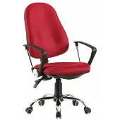 CasaDolce Casa Dolce Bürostuhl BOBI, 60x60x100-110 cm, Stoff, höhenverstellbar, rot,