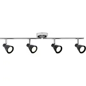 Paulmann Spotlight 2Simple LED 4x3,5W GU10 230V Schwarz matt/Chrom Metall