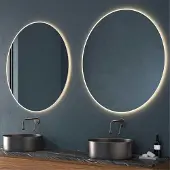 Eurobath Badspiegel CALEDONIA mit integriertem LED-Licht und Touch-Funktion