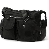 Jennifer Jones Leather Bag Street Nylon Tasche Damenhandtasche schwarz 30x12x22 OTJ205S