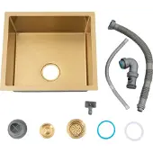 OEM Küchenspüle, große Kapazität, goldene Oberfläche, Geräuschisolierung