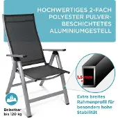 GARDISUN Gartenstuhl Hochlehner klappbar