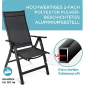 GARDISUN Gartenstuhl Hochlehner klappbar