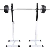 Syfax dkd-home-decor Klimmzugstange für Heimkrafttraining, Stahl, 80 kg belastbar, 50 x 48 x 107-165 cm