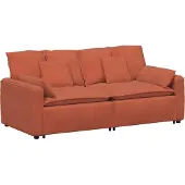 Syfax Modulares Sofa mit Kissen Rot Orange