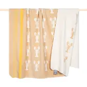 PAD Wohndecke "LOBBY" Made in Europe, Wendefunktion, gestreift, Motiv Hummer, 150x200 cm