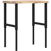 Syfax Werkbank 80x60x(73-99,5) cm Massivholz Akazie Rechteckig