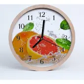 Tulup Holzuhr 20fi cm wanduhr - Grapefruit Grapefruit