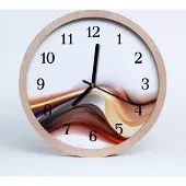 Tulup Holzuhr 30fi cm wanduhr - Abstrakte Kunst