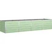 Syfax Pflanzkübel Pastellgrün 385 x 100 x 75 cm Verzinkter Stahl
