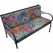 Bertoni Wasserdichte Gartenbank-Sitzkissen 120x80 cm, Valencia, abnehmbar, Outdoor,