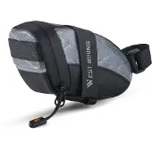 Lixada Fahrradsattelrohrtasche, wasserdichte Fahrrad-Untersitztasche, Fahrrad-Aufbewahrungstasche, Schnellverschluss, Fahrradzubeh?r