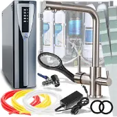 ARI Venom 1 3-Wege Küchenarmatur INOX 360° mit RO Pad Umkehrosmose Wasserfilter Untertisch Nanofiltration