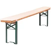 TexDeko Bierbankauflage 220x25x2cm mit Reißverschluss Creme Premium