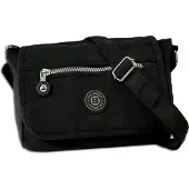 Jennifer Jones Leather Bag Street Nylon Umhängetasche schwarz Damen Tasche OTJ201S