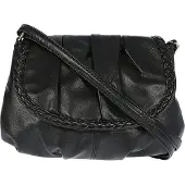Jennifer Jones Leather Bag Street Kunstleder Tasche Damen Abendtasche schwarz OTJ132S