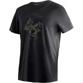 Maier Sports T-Shirt "Dieter Print" Herren Kurzarmshirt, leichtes Sommer Funktionsshirt, Rundhals, Reg Fit