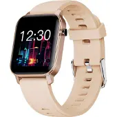 Ele eleoption Bluetooth-Sportuhr mit wasserdichter Bluetooth-Herzfrequenz-Sauerstoffüberwachung Super Akkulaufzeit Gold
