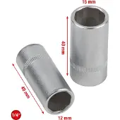 Ks Tools Klimaanlagen-Service-Stecknuss-Satz, 2-tlg, 550.1170